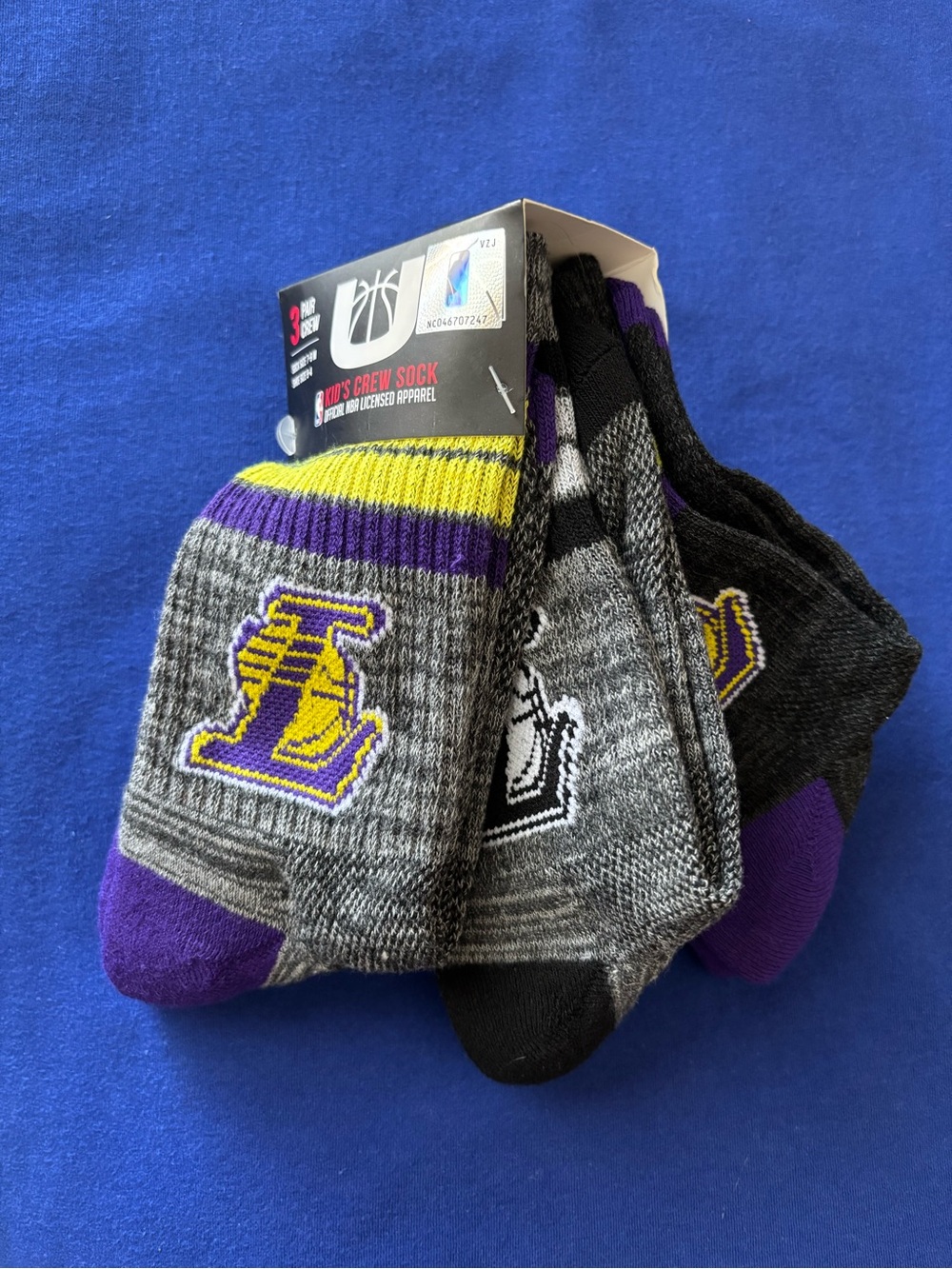 NBA LOS ANGELES LAKERS KIDS BOYS SOCKS
